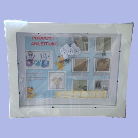 Kids Art Frame Front Opening Changeable Picture Display Projects White - Picture 6 of 6